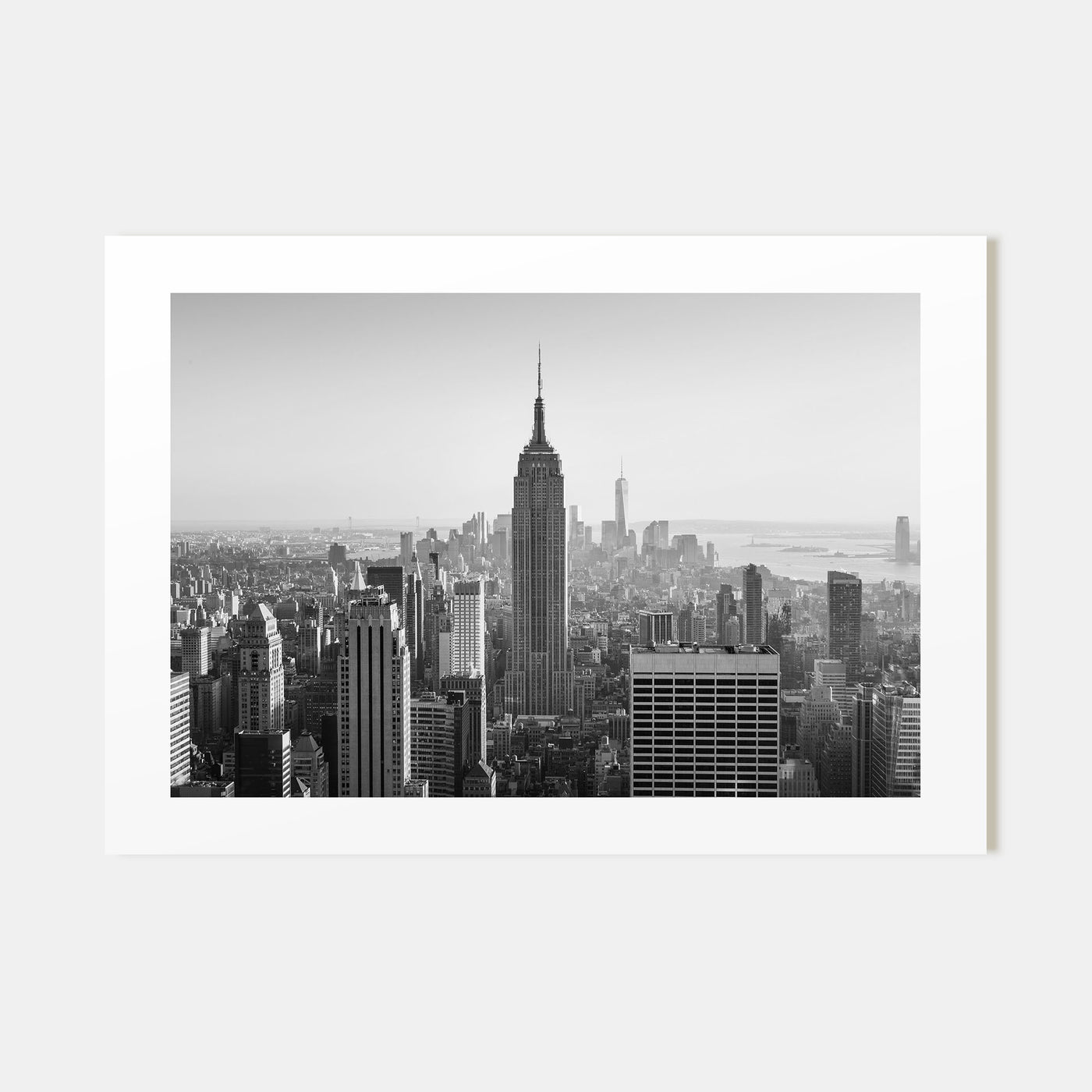 Manhattan Landscape B&W Poster