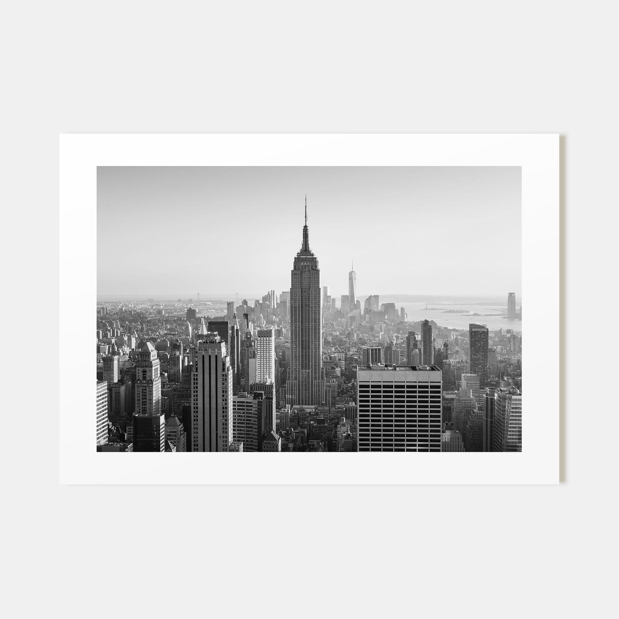Manhattan Landscape B&W Poster