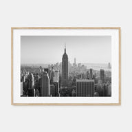 Manhattan Landscape B&W Poster