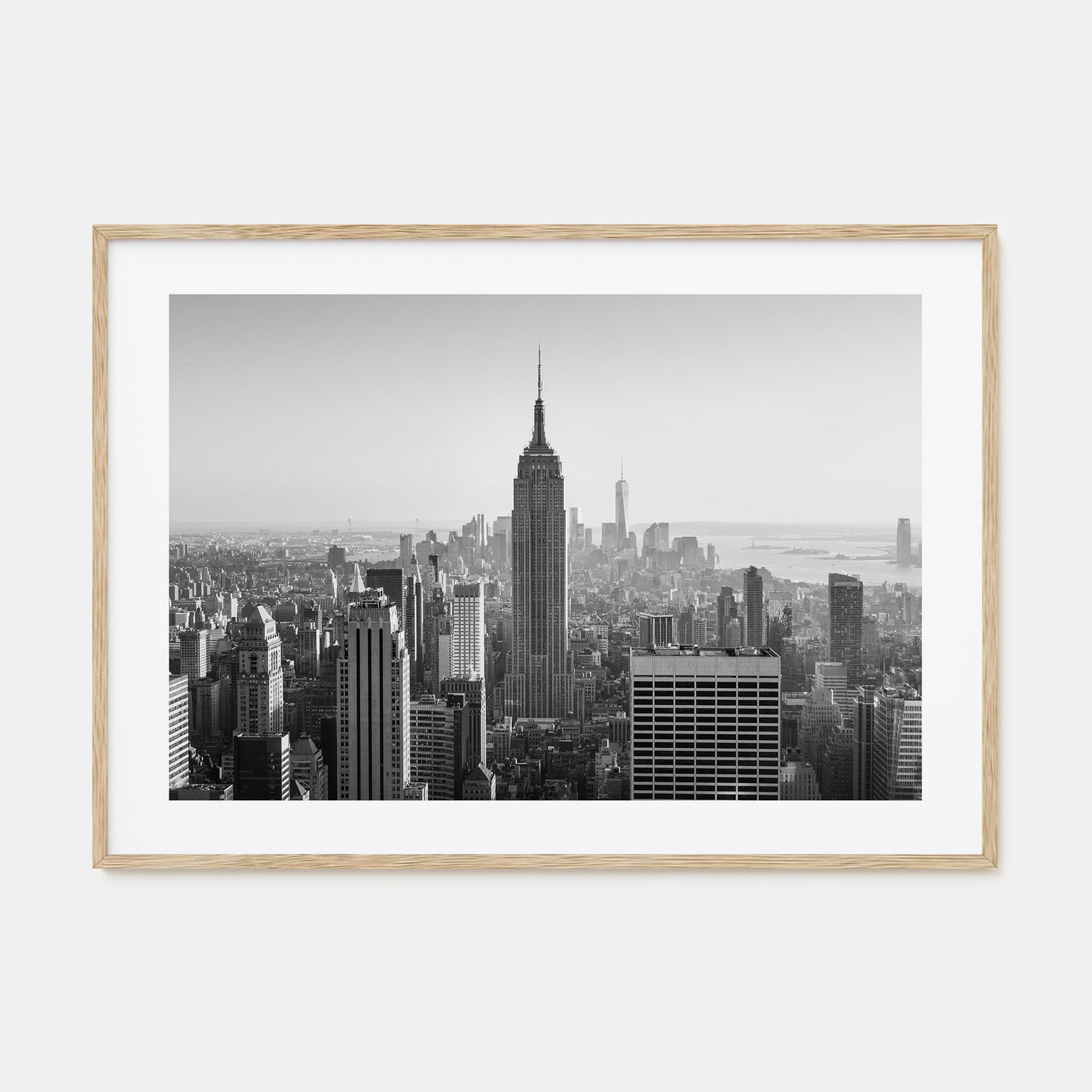 Manhattan Landscape B&W Poster