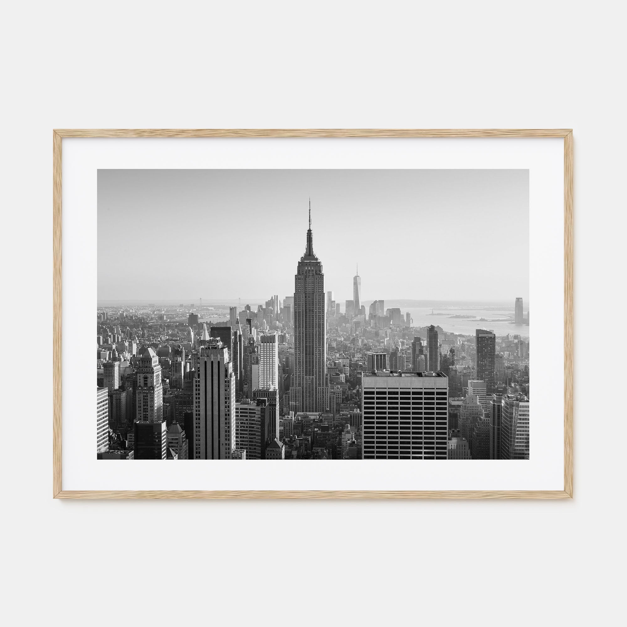 Manhattan Landscape B&W Poster