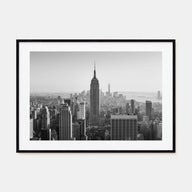 Manhattan Landscape B&W Poster