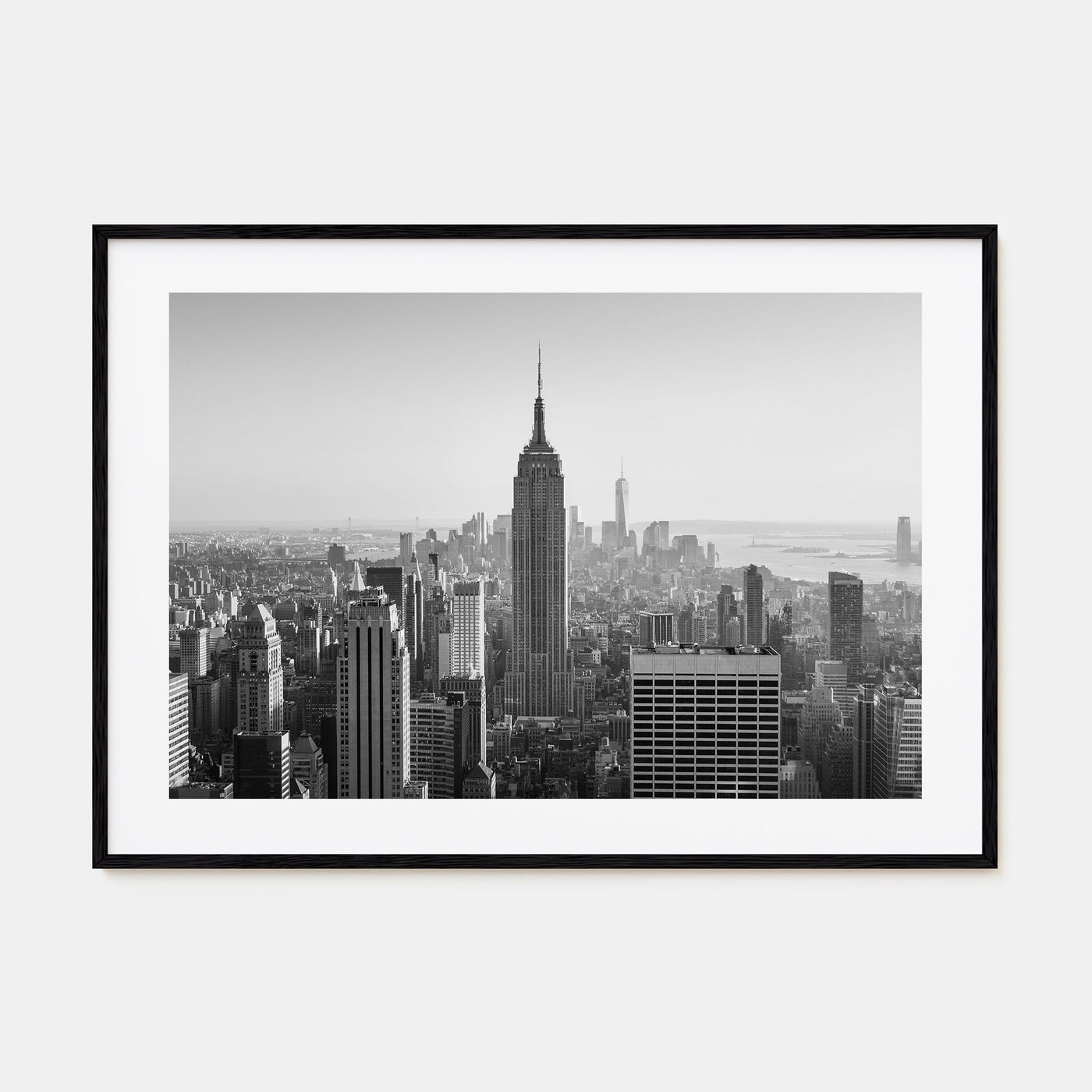 Manhattan Landscape B&W Poster