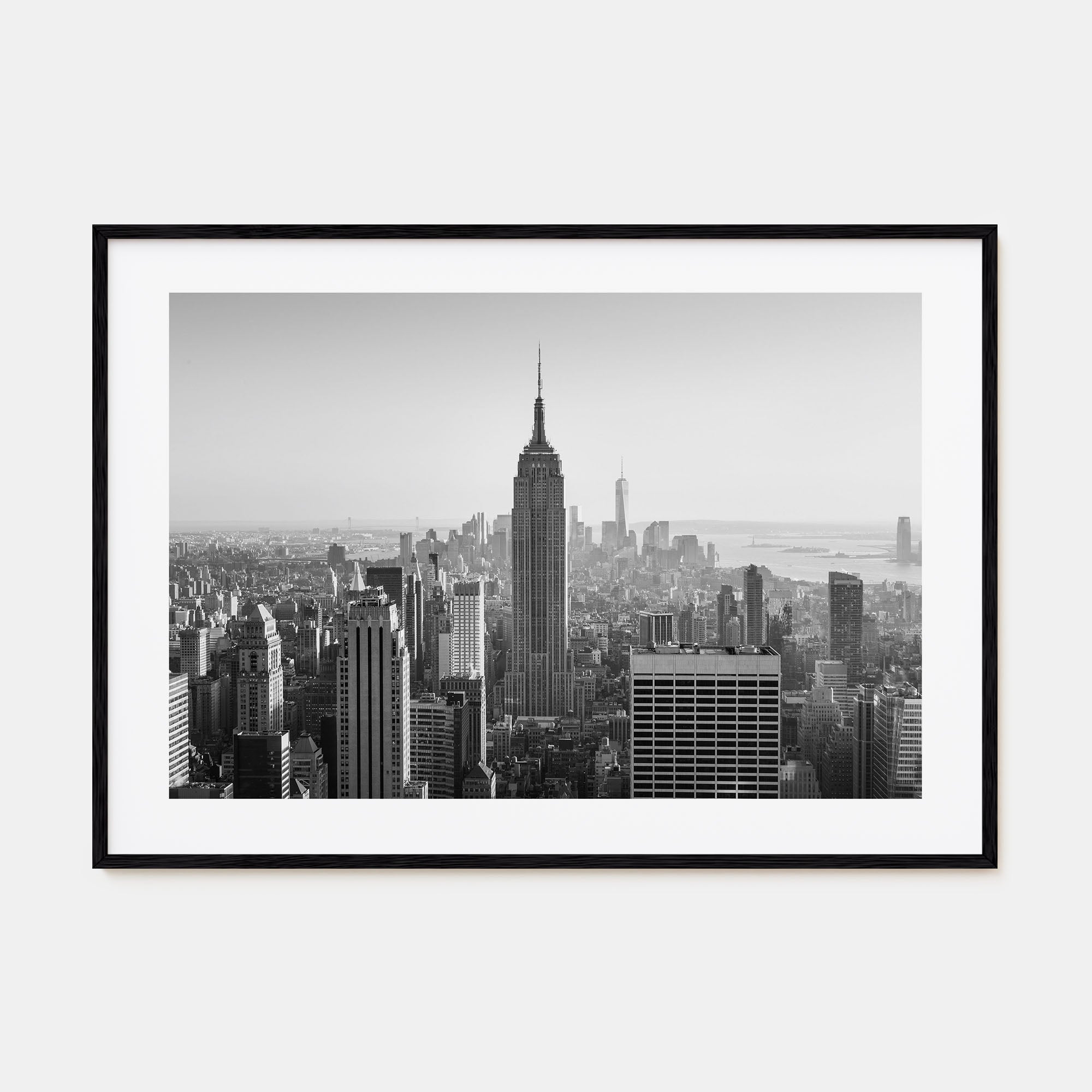 Manhattan Landscape B&W Poster