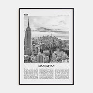 Manhattan Travel B&W Poster