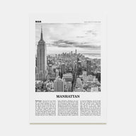 Manhattan Travel B&W Poster