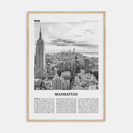 Manhattan Travel B&W Poster