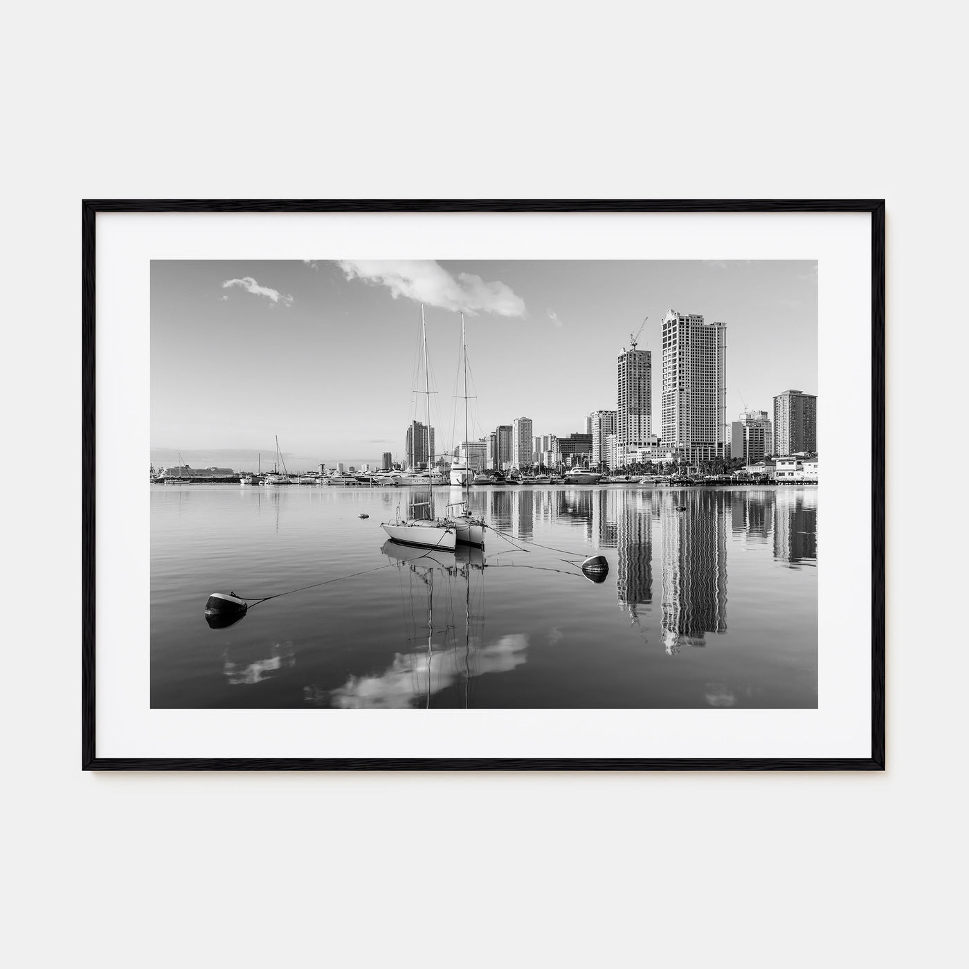 Manila Landscape B&W Poster