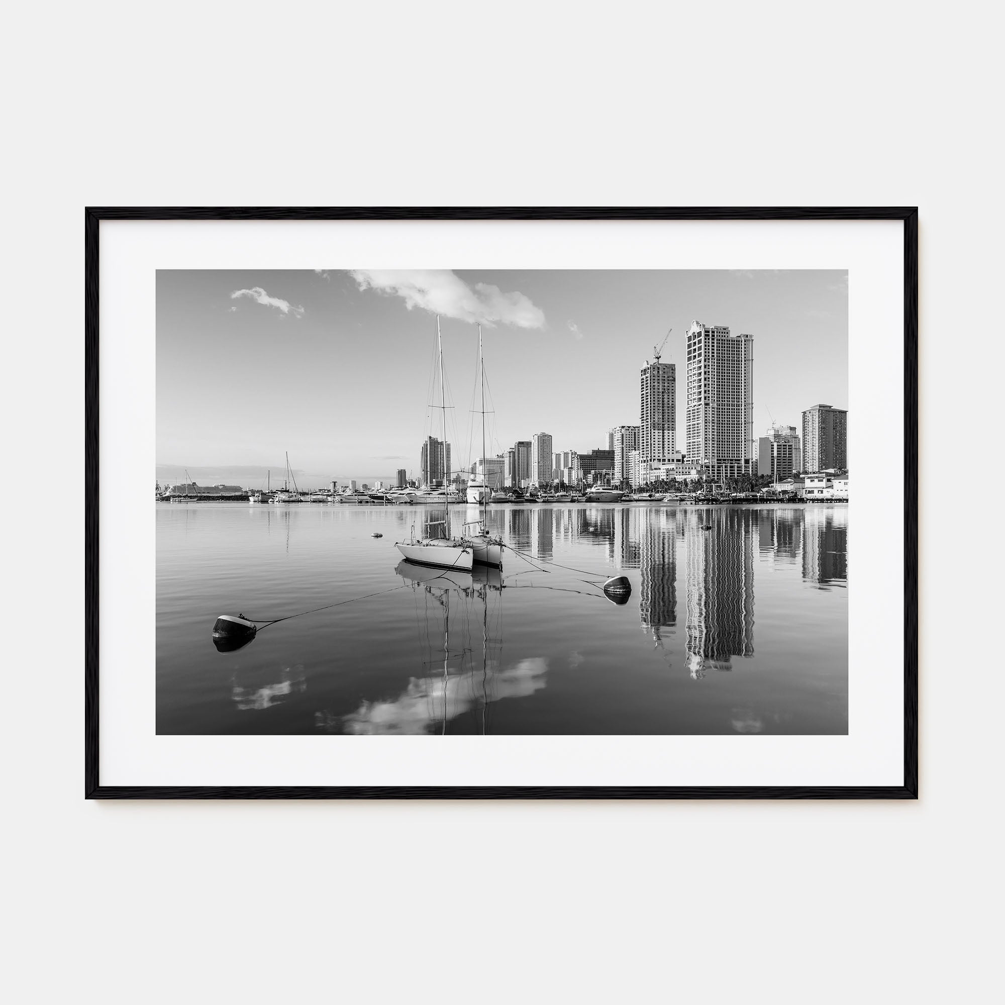 Manila Landscape B&W Poster
