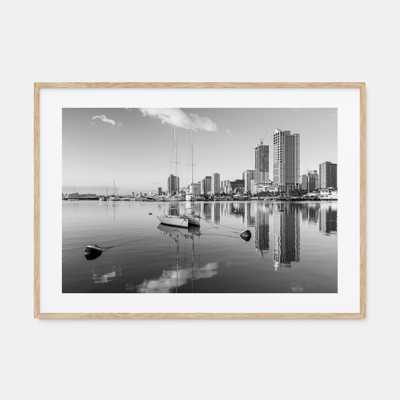 Manila Landscape B&W Poster