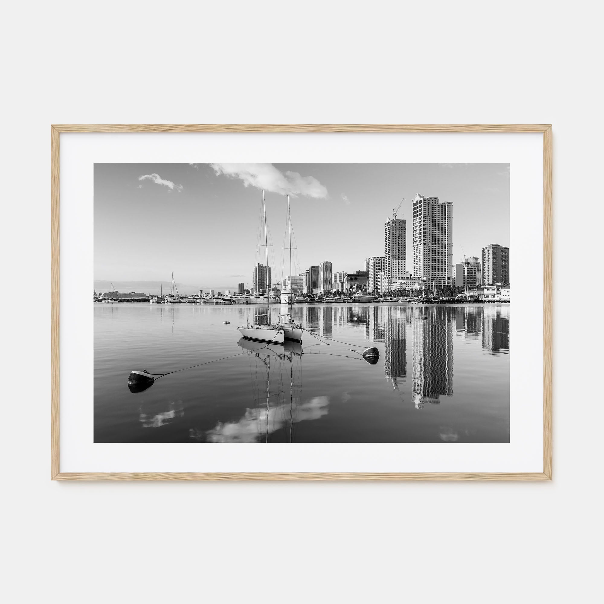 Manila Landscape B&W Poster