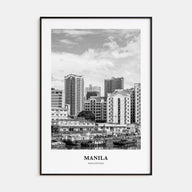 Manila Portrait B&W No 2 Poster