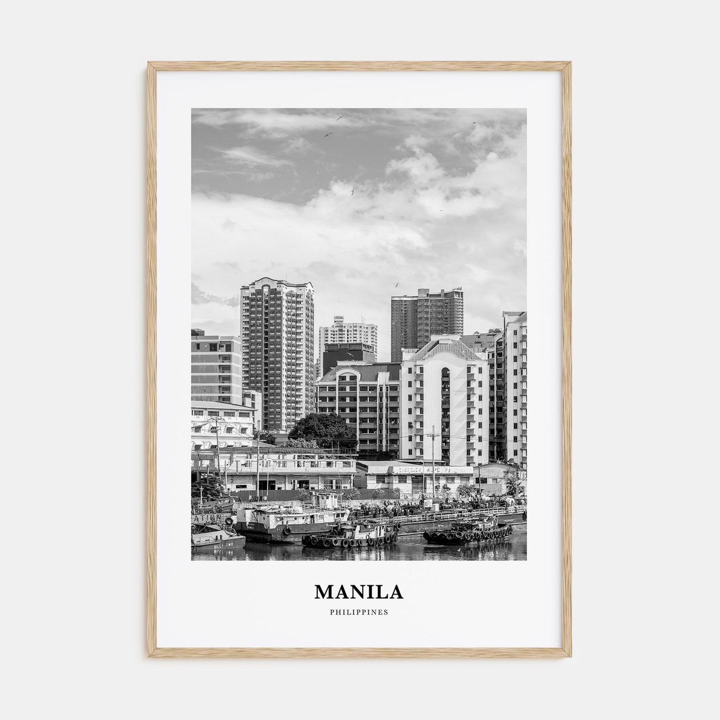 Manila Portrait B&W No 2 Poster