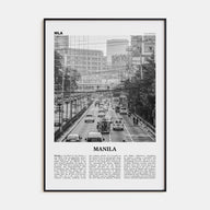 Manila Travel B&W No 1 Poster