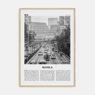 Manila Travel B&W No 1 Poster