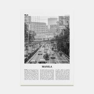 Manila Travel B&W No 1 Poster
