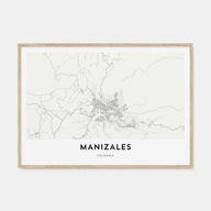 Manizales Map Landscape Poster