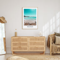 Manly Beach Portrait Color Poster