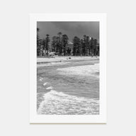 Manly Beach Photo B&W Poster