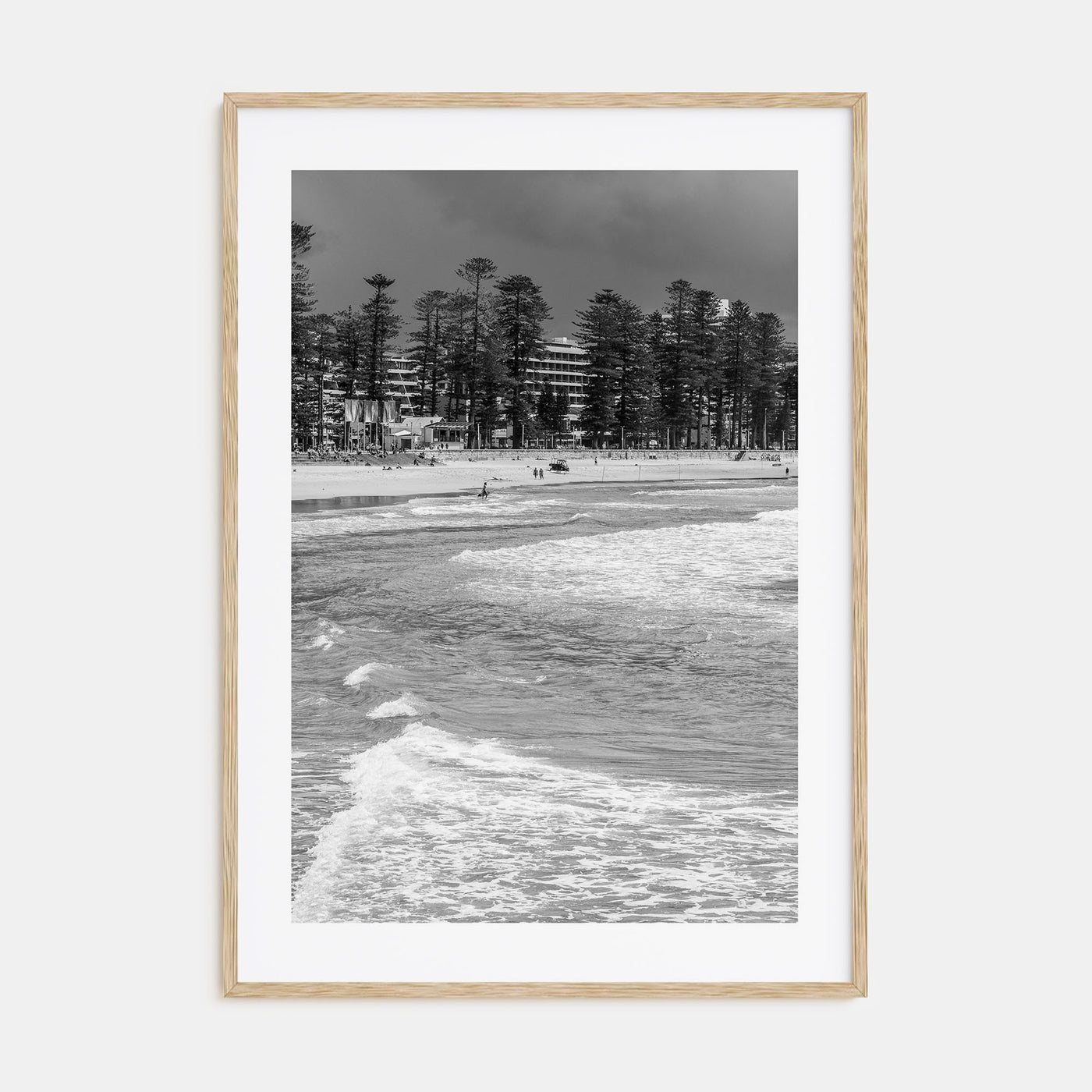 Manly Beach Photo B&W Poster