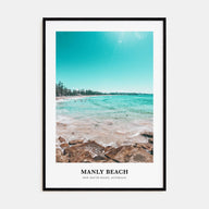 Manly Beach Portrait Color Poster
