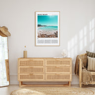 Manly Beach Travel Color Poster