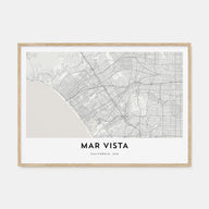 Mar Vista Map Landscape Poster