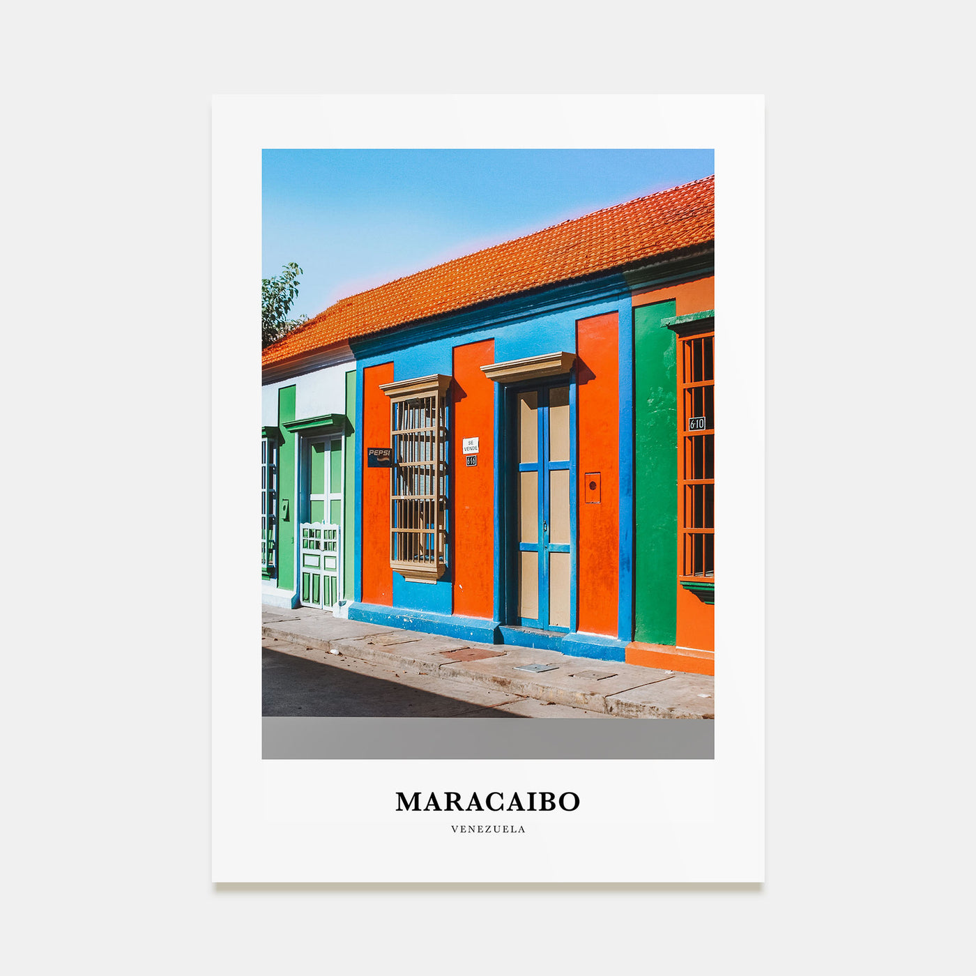 Maracaibo Portrait Color Poster