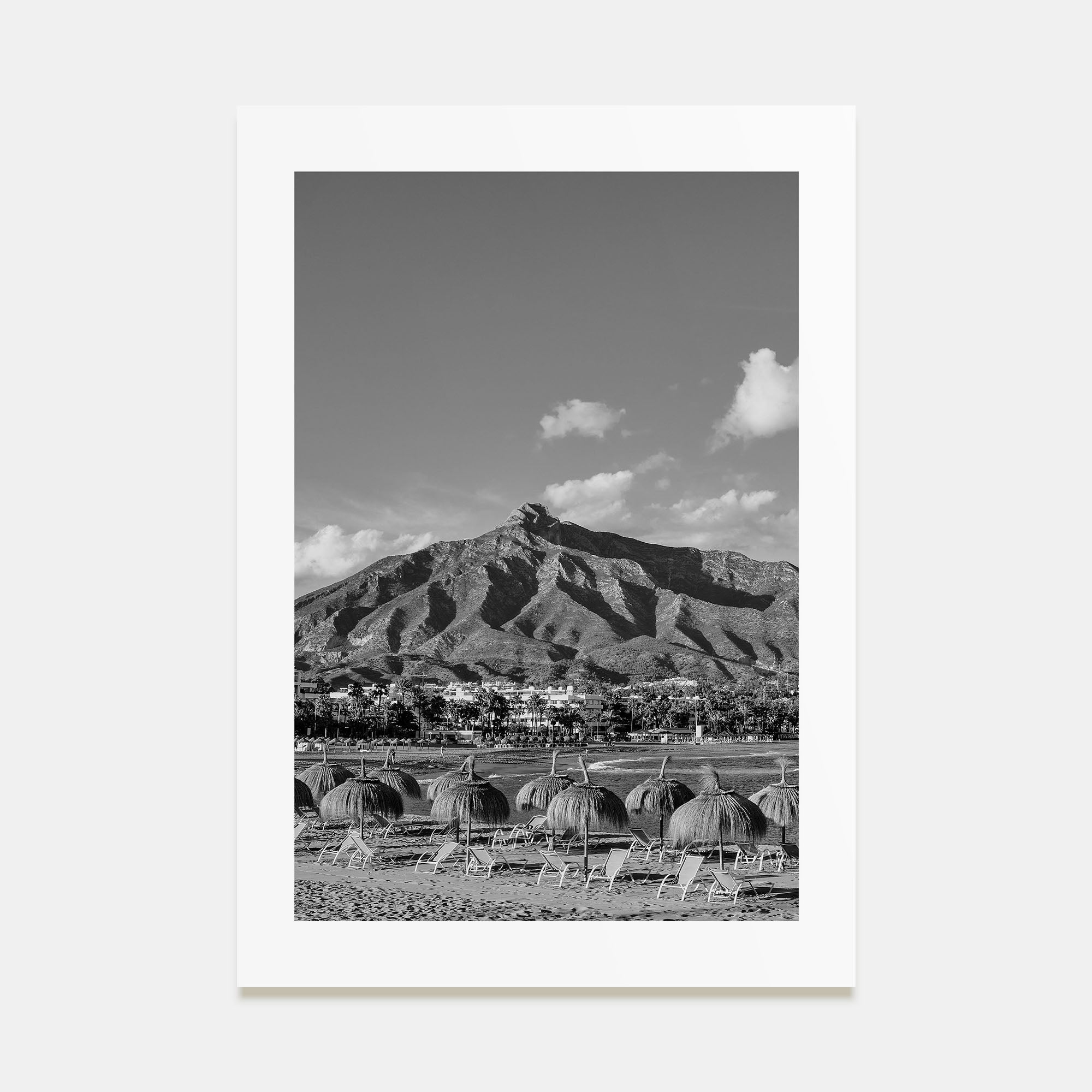 Marbella Photo B&W Poster