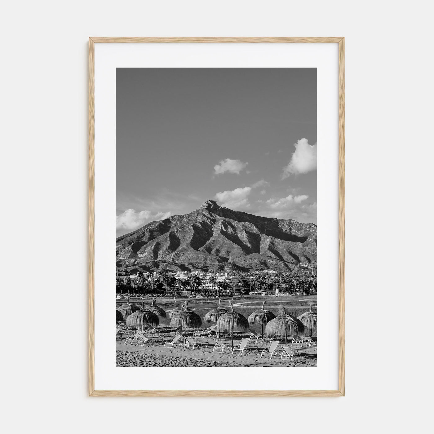 Marbella Photo B&W Poster