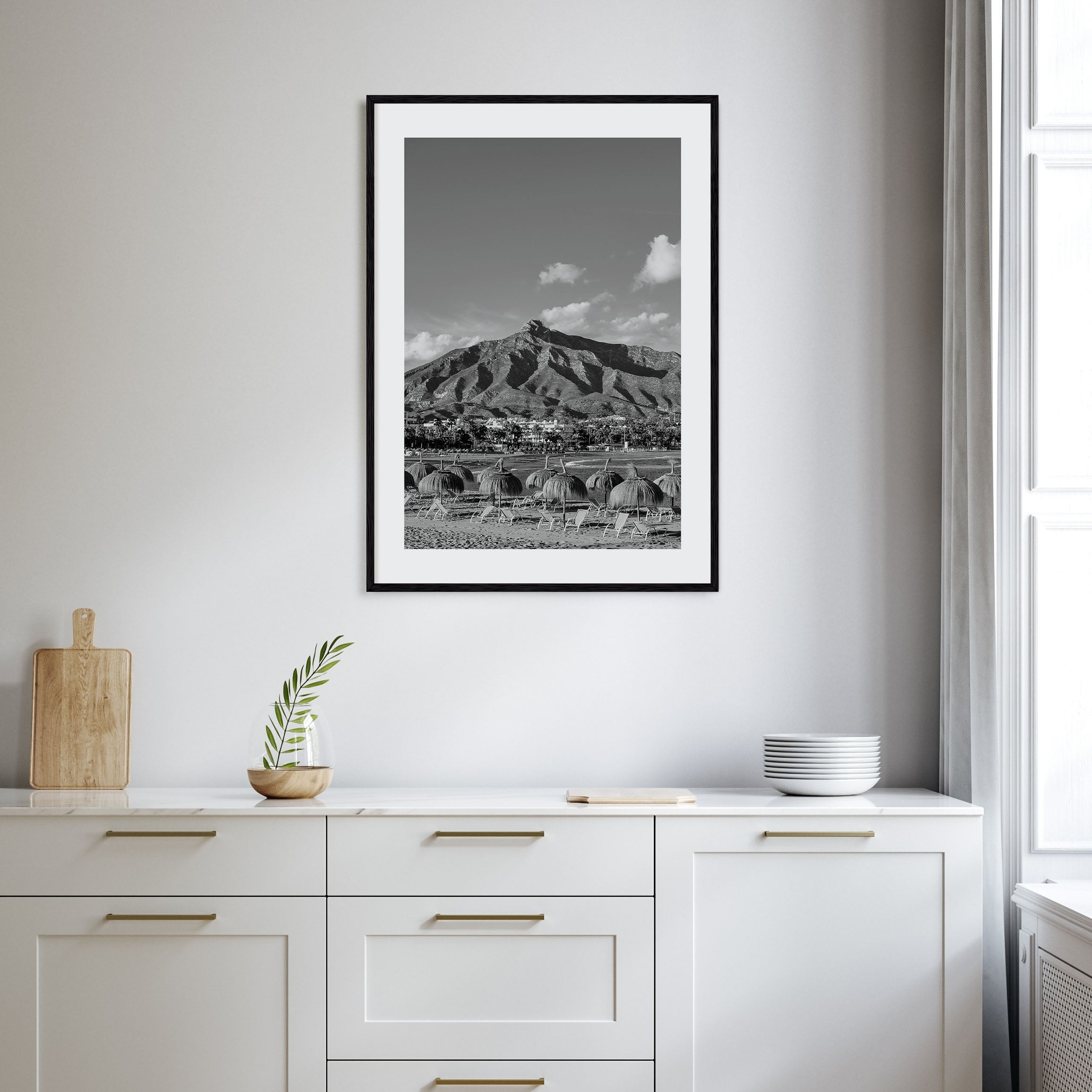Marbella Photo B&W Poster