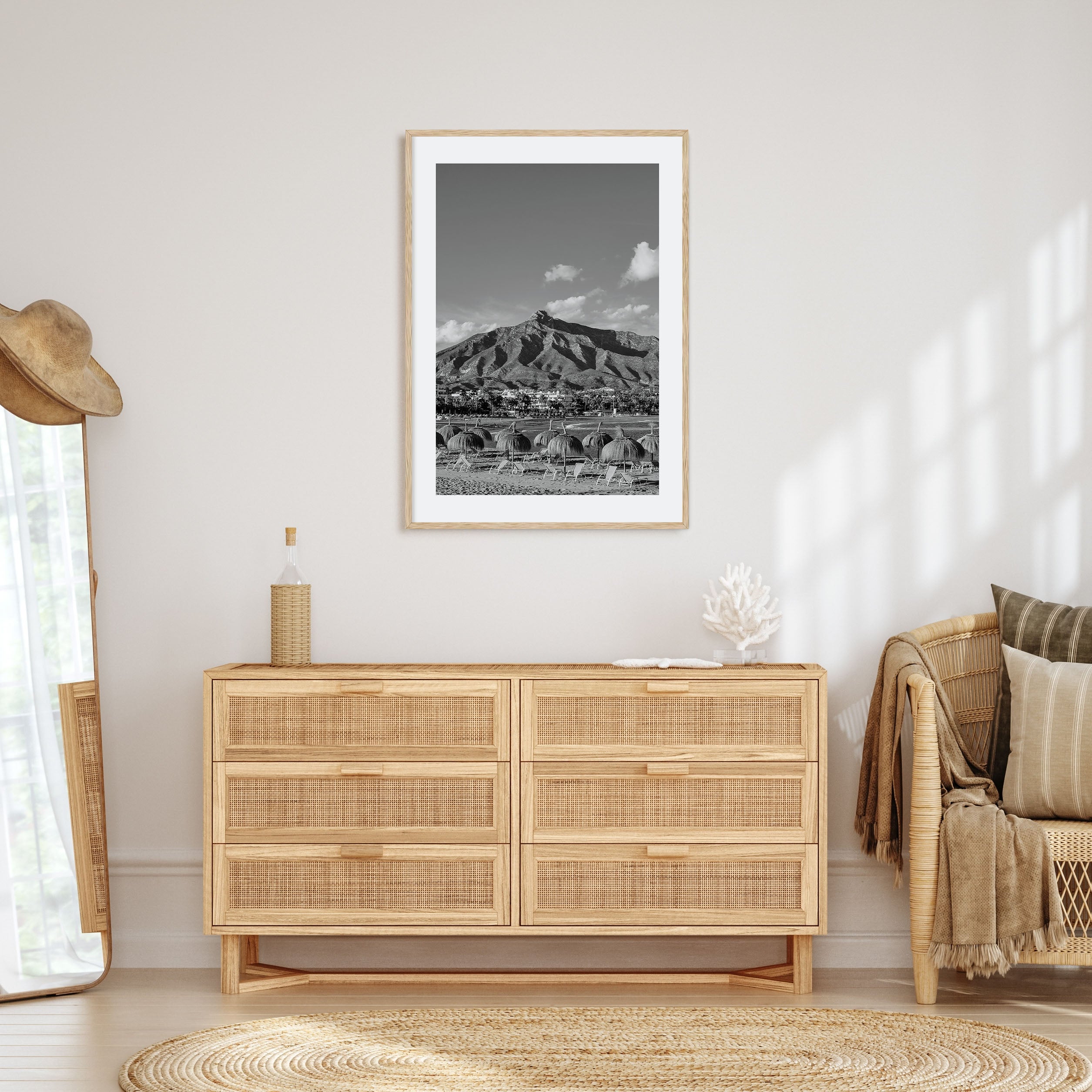 Marbella Photo B&W Poster