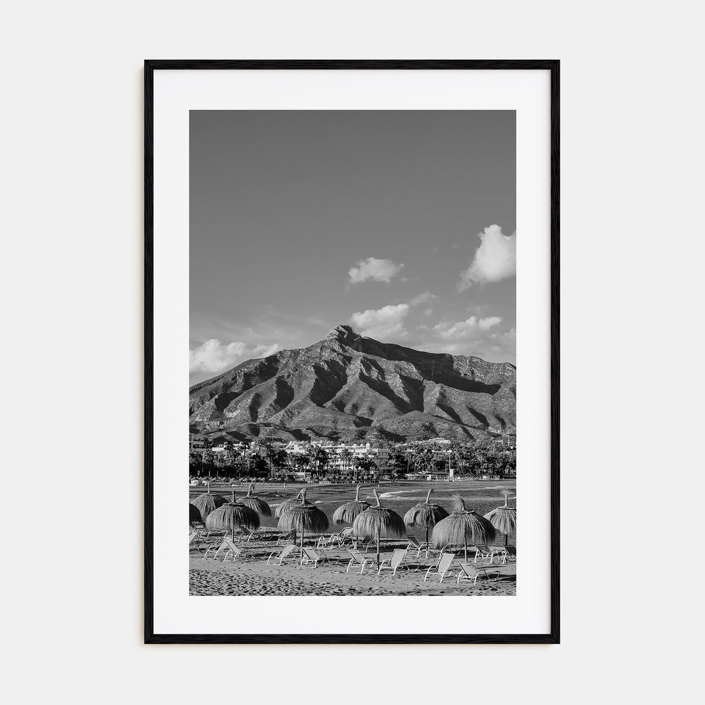 Marbella Photo B&W Poster