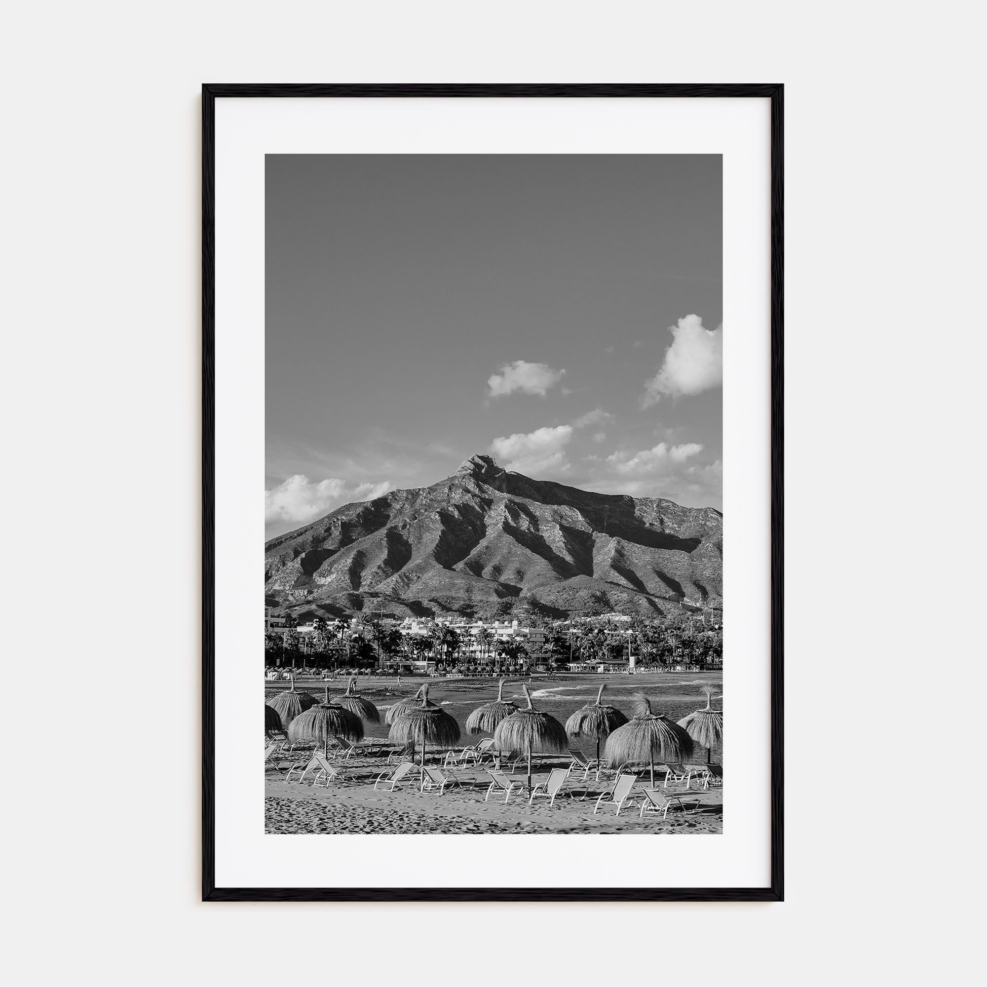 Marbella Photo B&W Poster