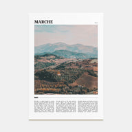 Marche Travel Color Poster