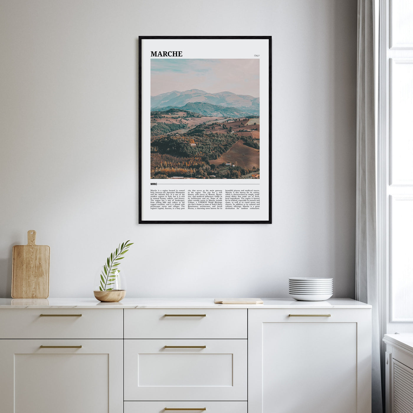 Marche Travel Color Poster