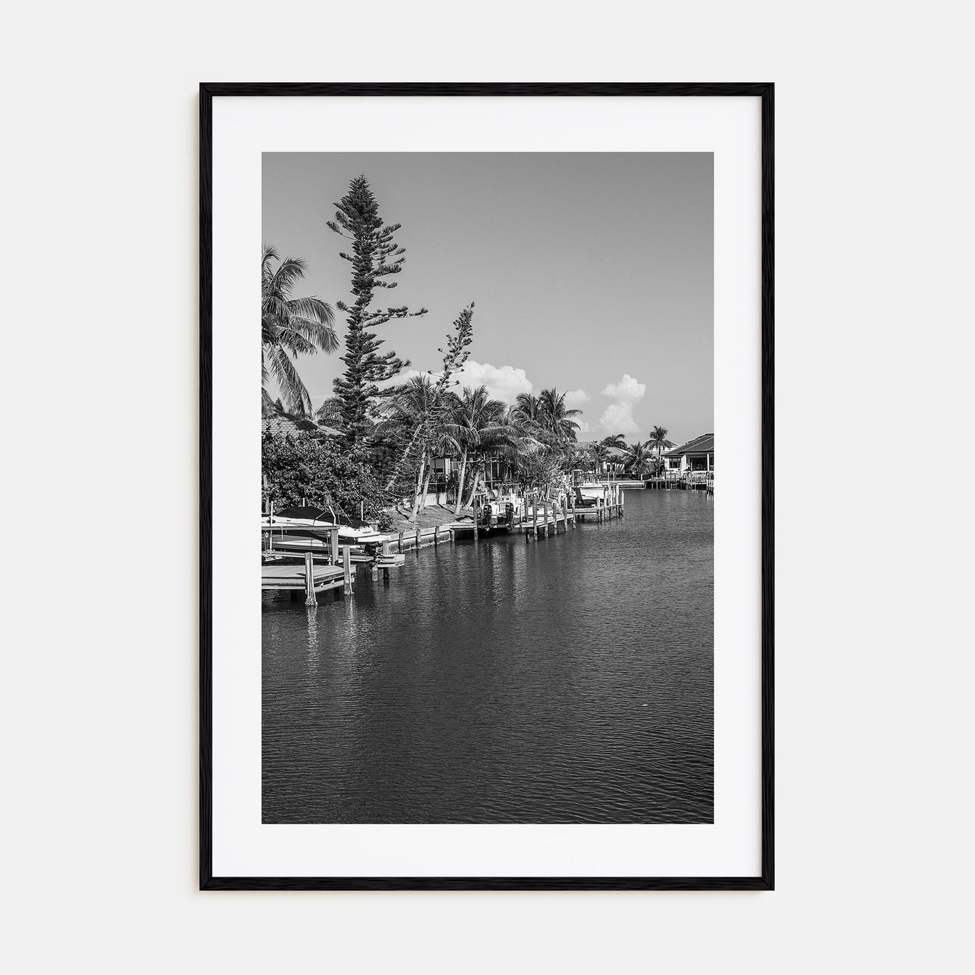 Marco Island Photo B&W Poster
