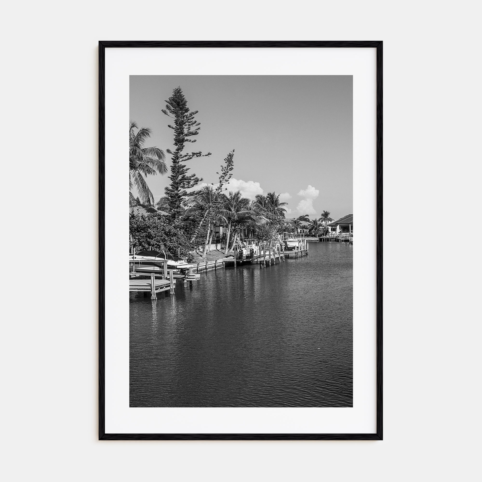 Marco Island Photo B&W Poster