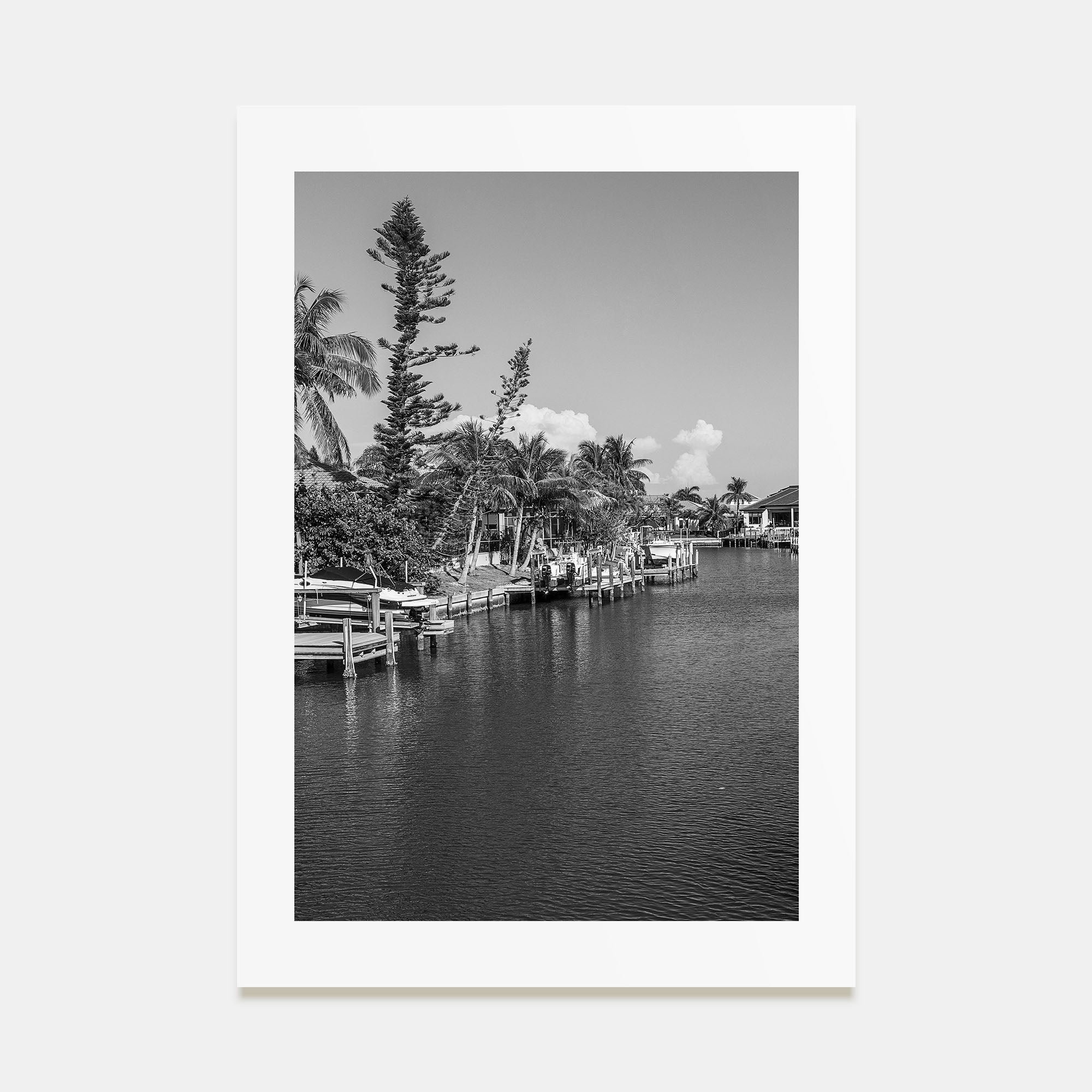 Marco Island Photo B&W Poster