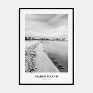 Marco Island Portrait B&W Poster