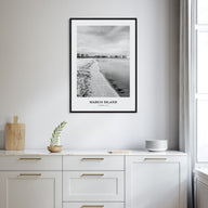 Marco Island Portrait B&W Poster