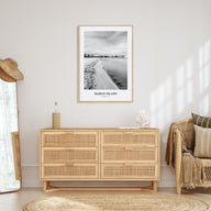 Marco Island Portrait B&W Poster