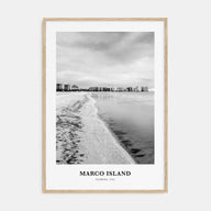 Marco Island Portrait B&W Poster