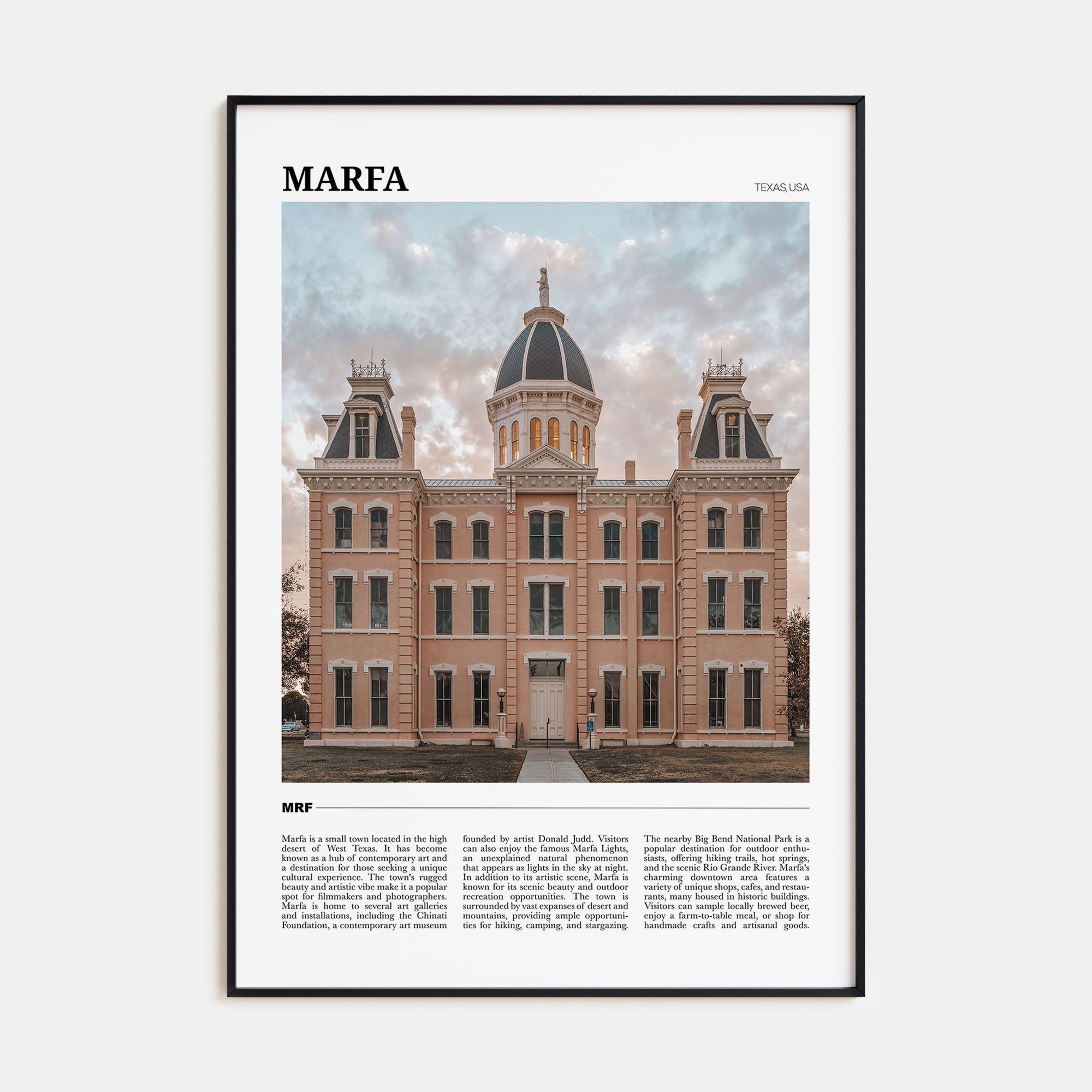 Marfa Travel Color Poster