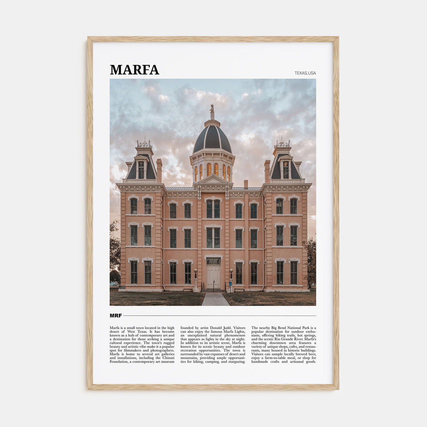 Marfa Travel Color Poster