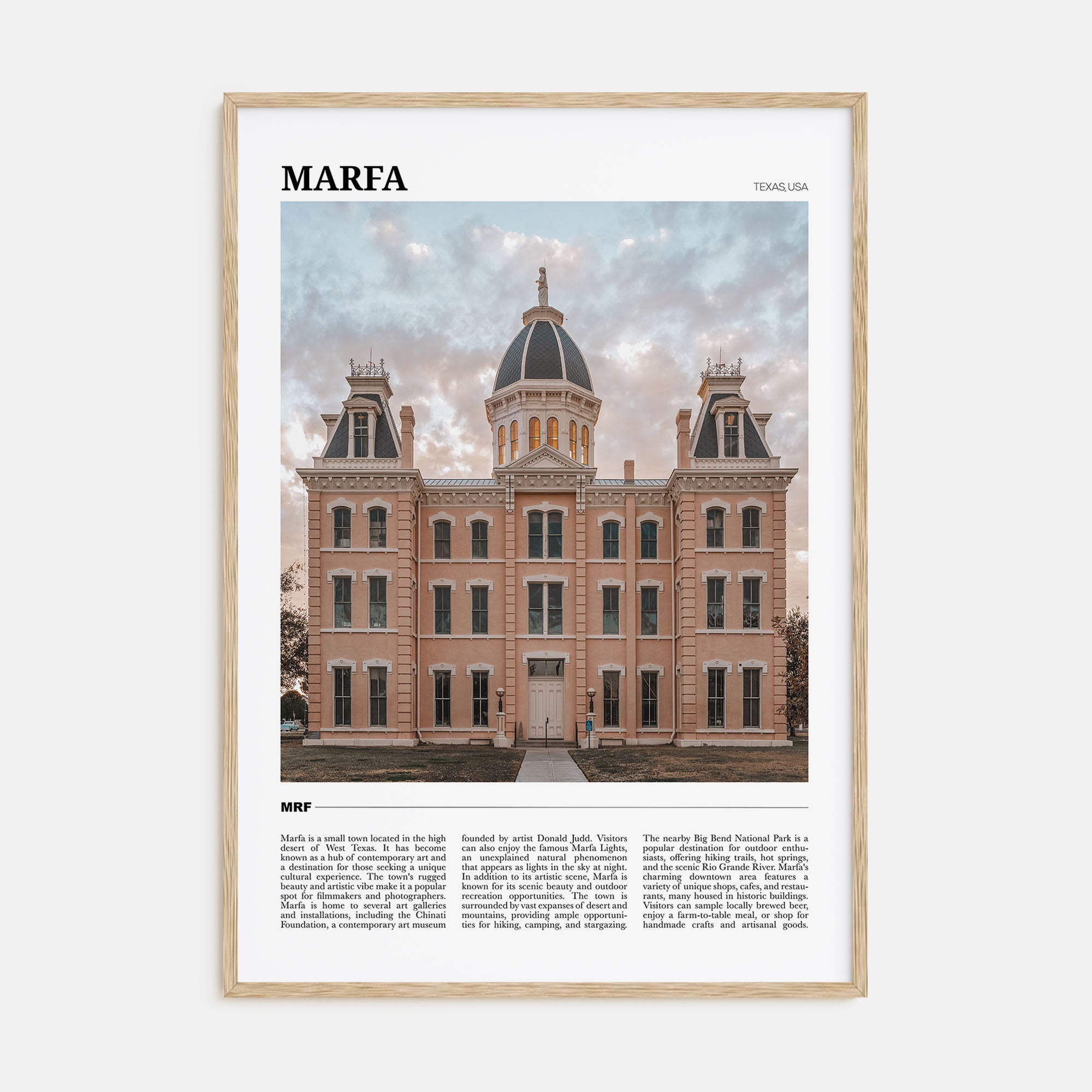 Marfa Travel Color Poster