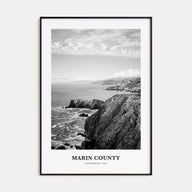 Marin County Portrait B&W Poster