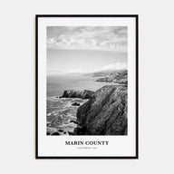 Marin County Portrait B&W Poster