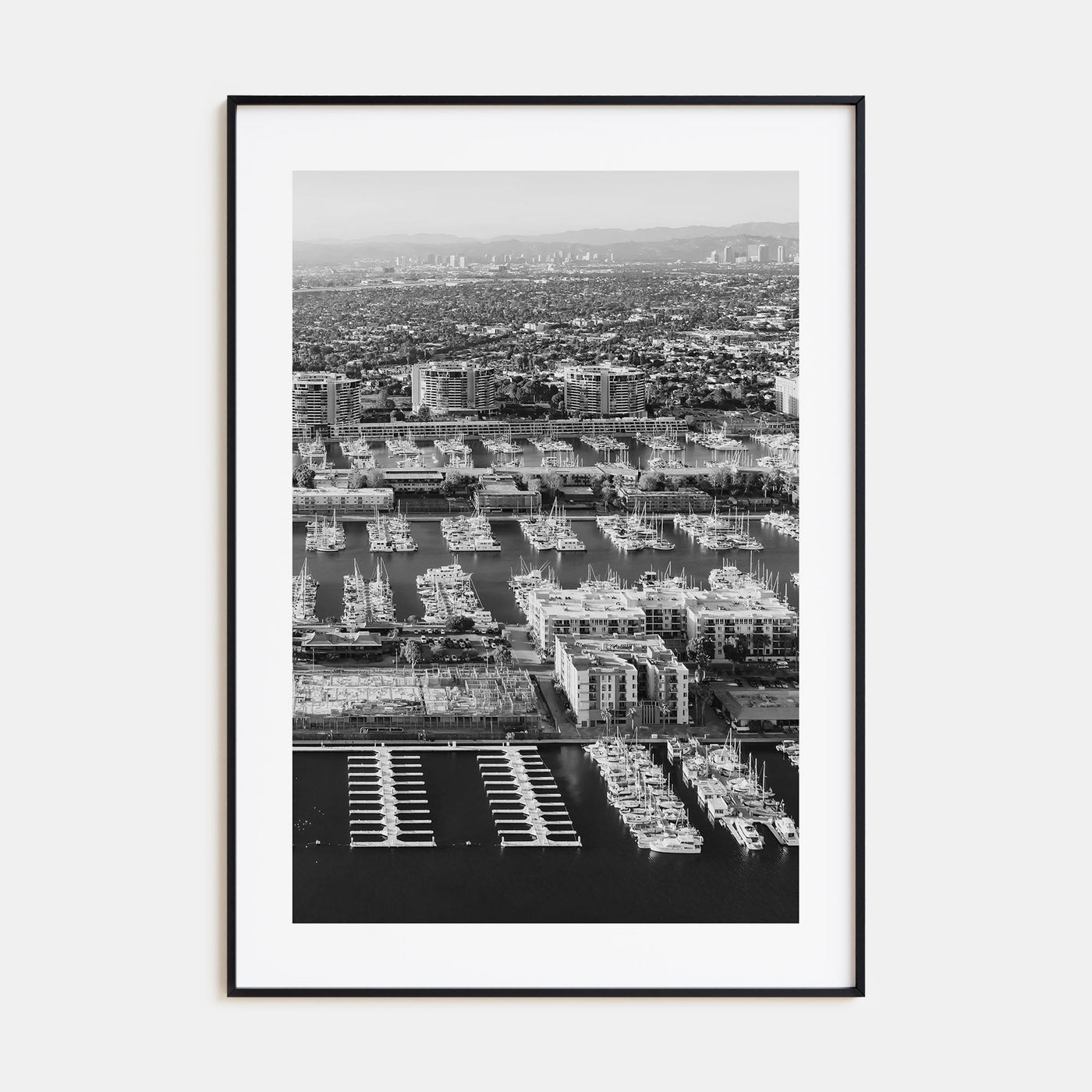 Marina Del Rey Photo B&W No 1 Poster