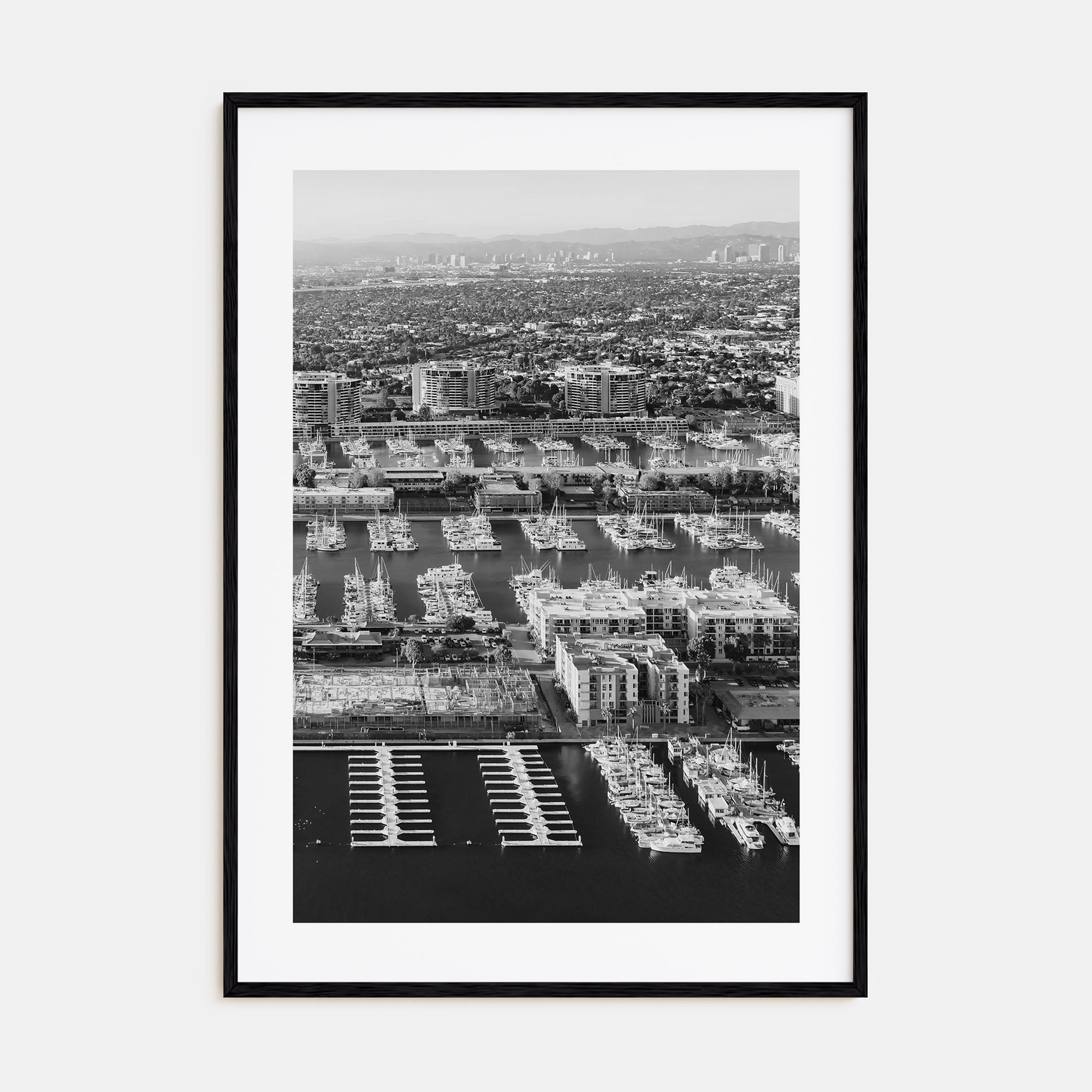 Marina Del Rey Photo B&W No 1 Poster